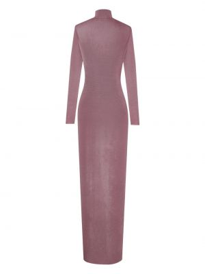 Sukienka długa Saint Laurent różowa