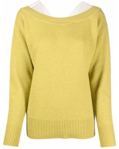 Пуловер Erika Cavallini жълто