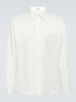 Chemise en coton Loewe blanc