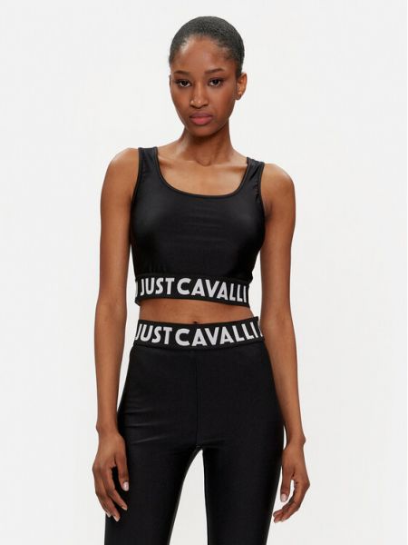 Приталенная футболка Just Cavalli черная