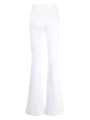 Pantalon à fleurs large Cynthia Rowley blanc