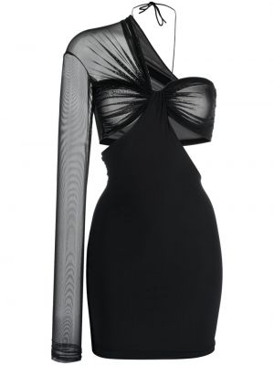 Asimetrična obleka Amazuìn črna