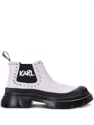 Členkové topánky s cvočkami Karl Lagerfeld