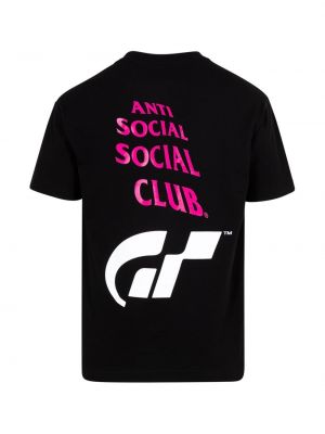 Tričko s potiskem Anti Social Social Club černé