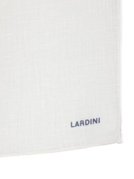 Lininis šalikas su kišenėmis Lardini balta