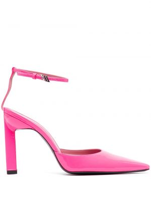 Полуотворени обувки с кехлибар The Attico розово