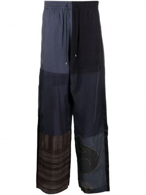 Pantaloni de mătase cu croială lejeră Marine Serre