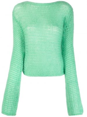 Пуловер от мохер Forte_forte зелено