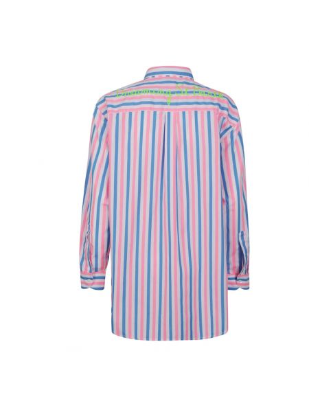 Camisa con bordado de algodón a rayas Mc2 Saint Barth