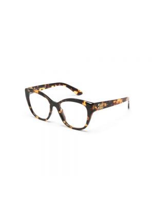 Brązowe okulary przeciwsłoneczne Miu Miu