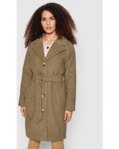 Cappotto di lana Selected Femme marrone
