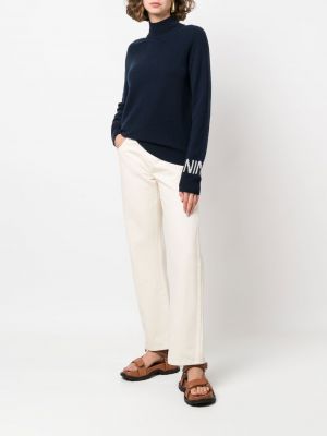 Sweter z kaszmiru Nina Ricci niebieski