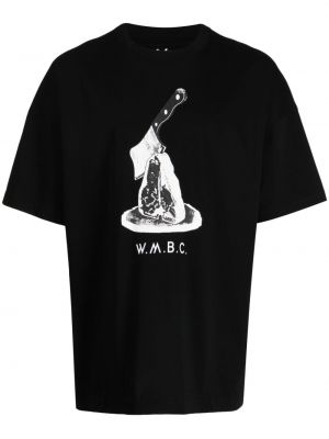 T-shirt aus baumwoll mit print White Mountaineering