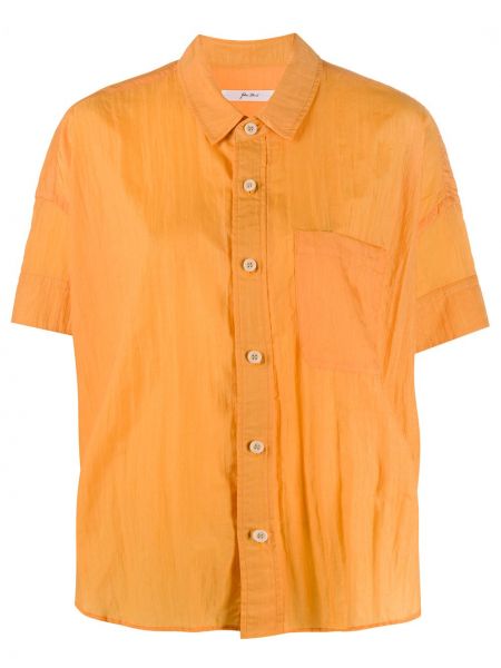 Рубашка с коротким рукавом Julien David, оранжевая