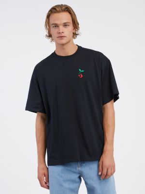 Polo marškinėliai su žvaigždės raštu Converse juoda