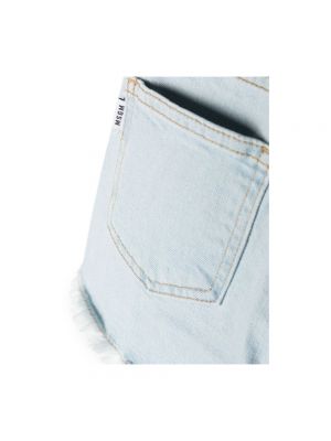 Szorty jeansowe Msgm niebieskie