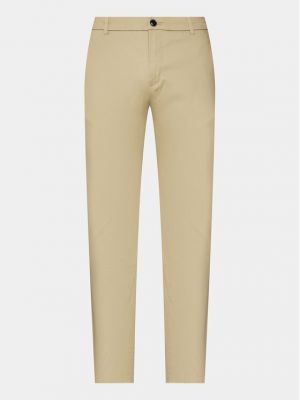 Pantalon chino slim Lindbergh beige