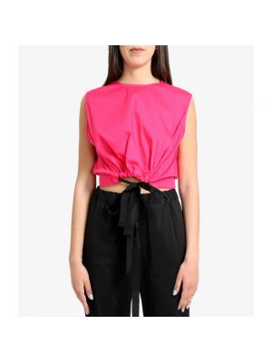 Top sin mangas Semicouture rosa