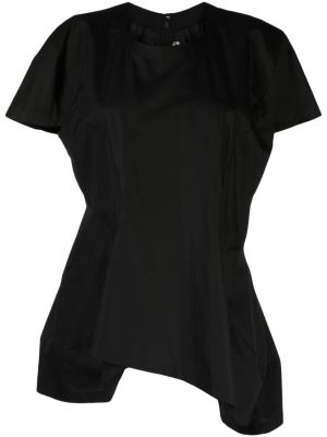 Asimetrična bombažna bluza Comme Des Garçons črna