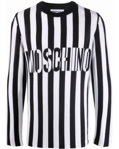Jersey a rayas de tela jersey Moschino negro