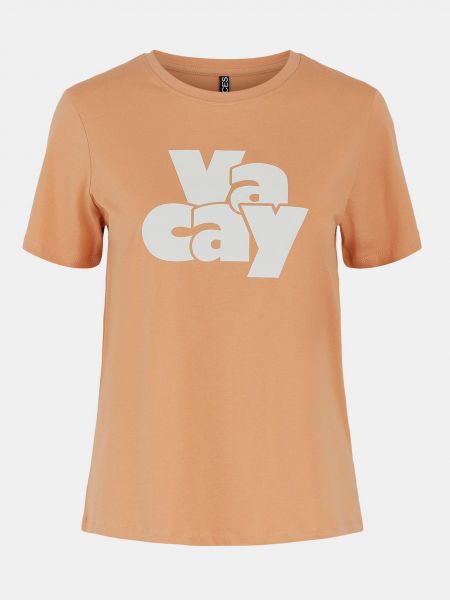 T-krekls ar apdruku Pieces oranžs