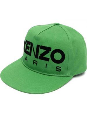 Zielona czapka z daszkiem Kenzo