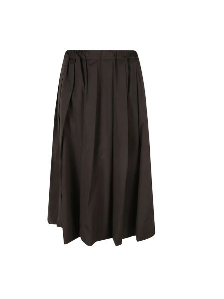 Czarna spódnica midi z wysoką talią plisowana Fabiana Filippi