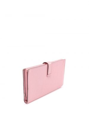 Kožená peněženka Hermès růžová
