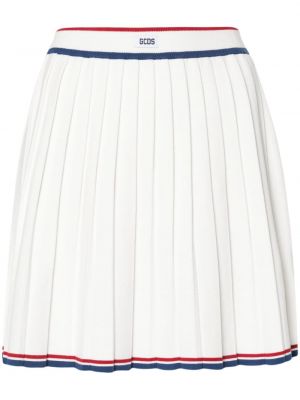 Plisirana suknja Gcds bijela