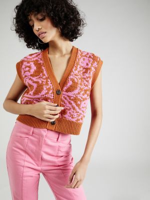 Gilet in maglia Free People rosa