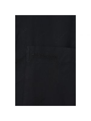 Koszula żakardowa Balenciaga czarna