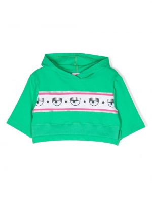 Hoodie för tjejer Chiara Ferragni Kids grön