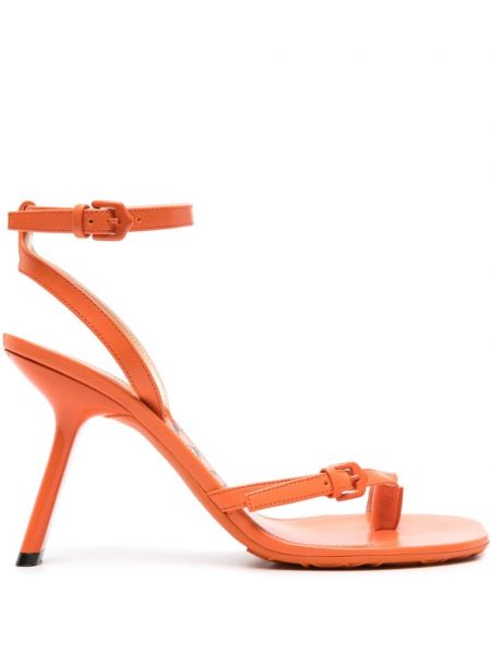 Usnjene sandali Loewe oranžna