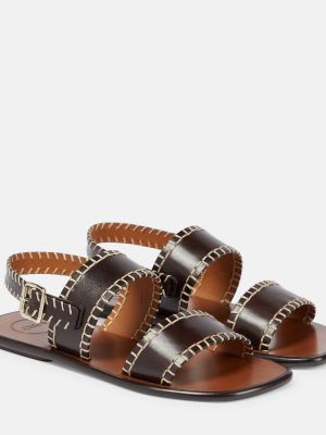 Кожаные сандалии Chloã©, коричневый
