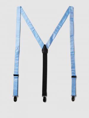 Krawat w jednolitym kolorze Monti błękitny