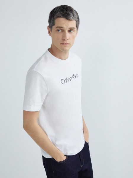 Camiseta con efecto degradado Calvin Klein blanco