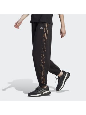 Pantalones de chándal con estampado Adidas negro
