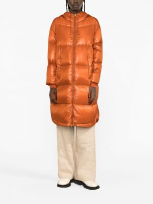 Trenčkot na zip s kapucí Herno oranžový