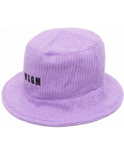 Sombrero con bordado Msgm violeta