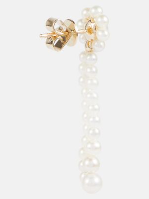 Boucles d'oreilles avec perles à fleurs à boucle Sophie Bille Brahe