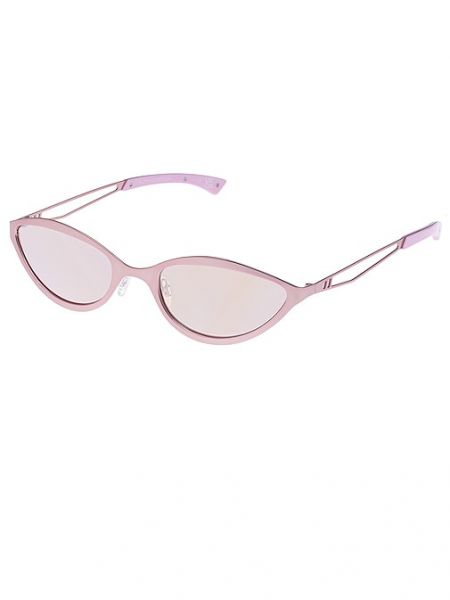 Gafas de sol de raso Le Specs rosa