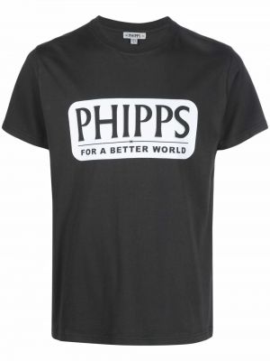 Camiseta con estampado Phipps negro
