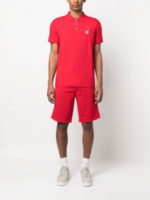 Bermudas à imprimé en jersey Karl Lagerfeld rouge