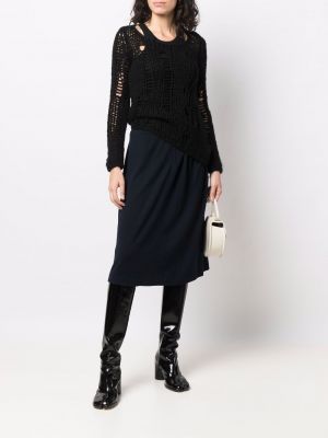 Pull en tricot ajouré Comme Des Garçons Pre-owned noir