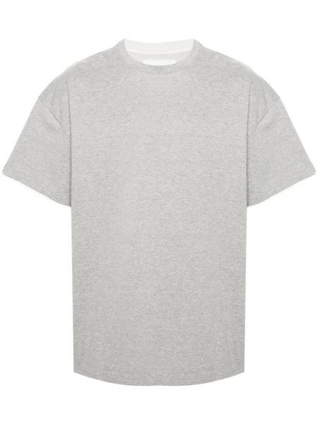 T-krekls ar apdruku Jil Sander pelēks