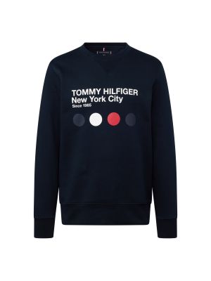 TOMMY HILFIGER Bluză de molton 'METRO'  albastru noapte / roșu / alb