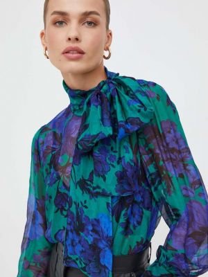 Копринена блуза с принт Liu Jo зелено