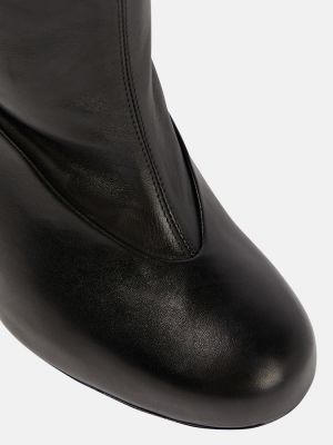 Usnjene gumijasti škornji Lemaire črna
