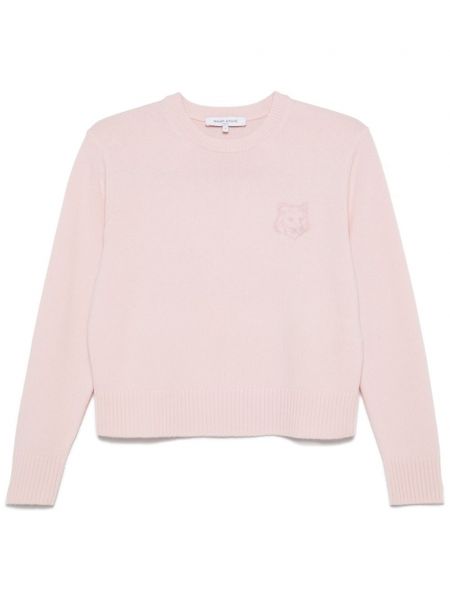 Pitkä villapaita Maison Kitsuné pinkki