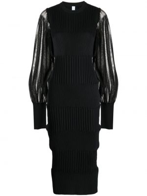 Rochie midi transparente Cfcl negru